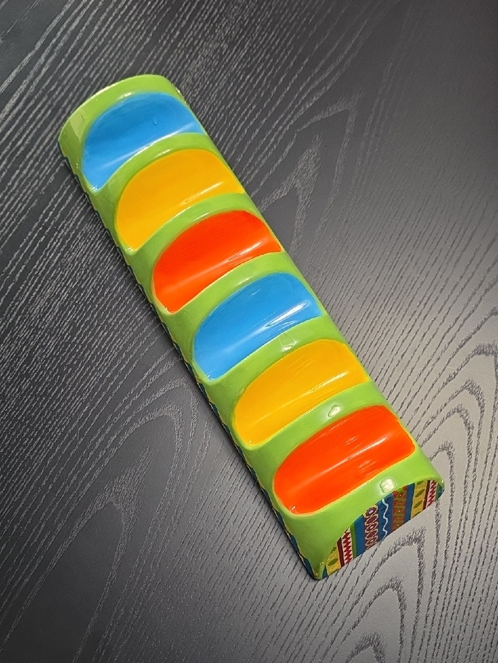 6-slot NeoCasa Taco Holder made from 100% pure food grade ceramic